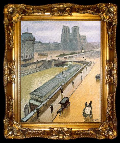 framed  Marquet, Albert Rainy Day in Paris, ta009-2